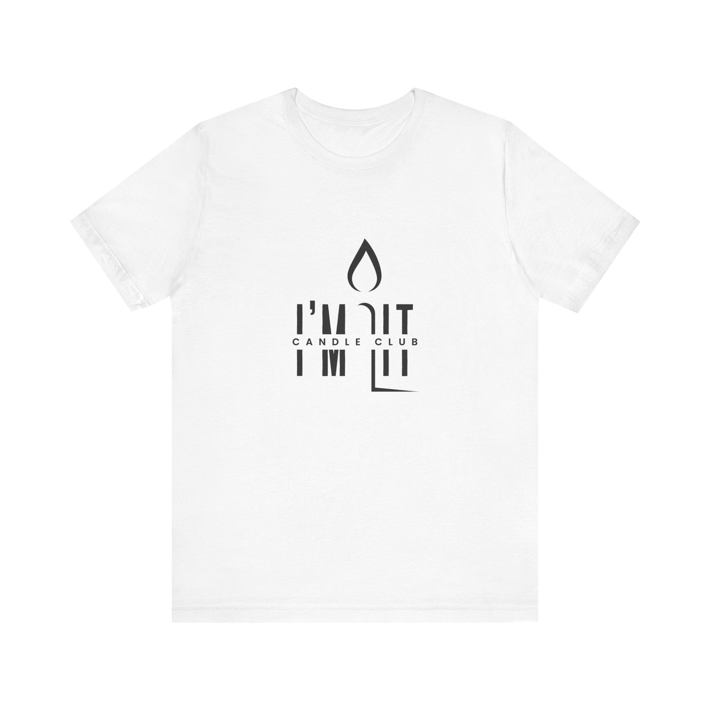 I'm Lit T-Shirt - 100% Airlume Cotton - Black & White | Knight Light Candles