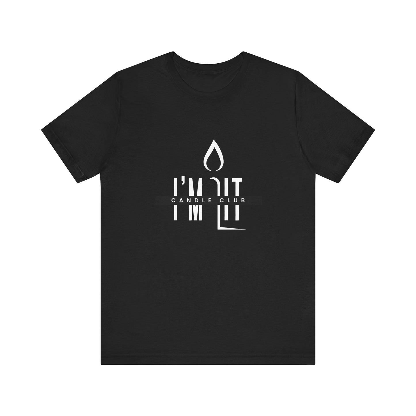 I'm Lit T-Shirt - 100% Airlume Cotton - Black & White | Knight Light Candles