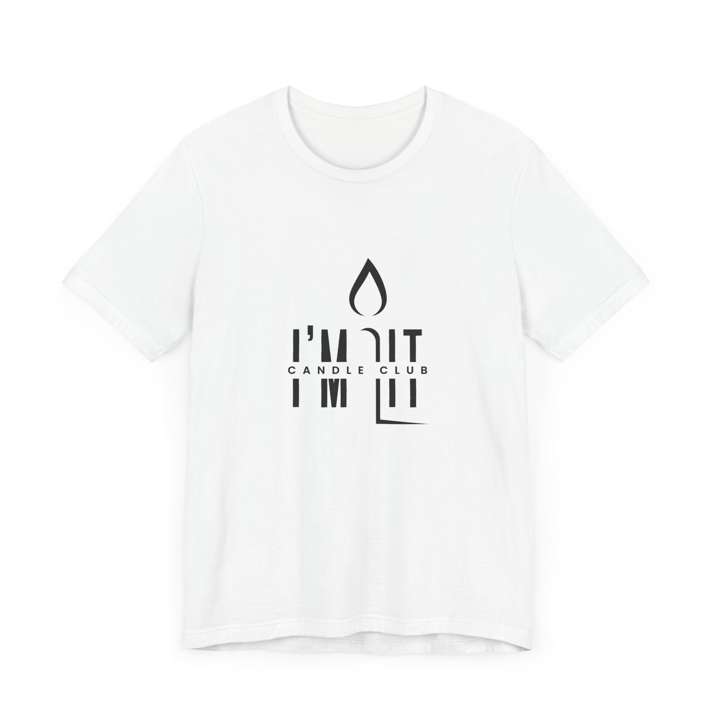 I'm Lit T-Shirt - 100% Airlume Cotton - Black & White | Knight Light Candles