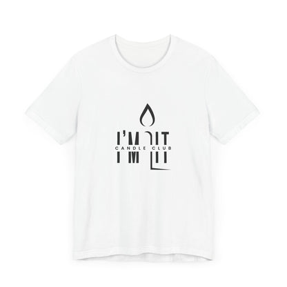 I'm Lit T-Shirt - 100% Airlume Cotton - Black & White | Knight Light Candles