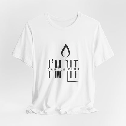 I'm Lit T-Shirt - 100% Airlume Cotton - Black & White | Knight Light Candles