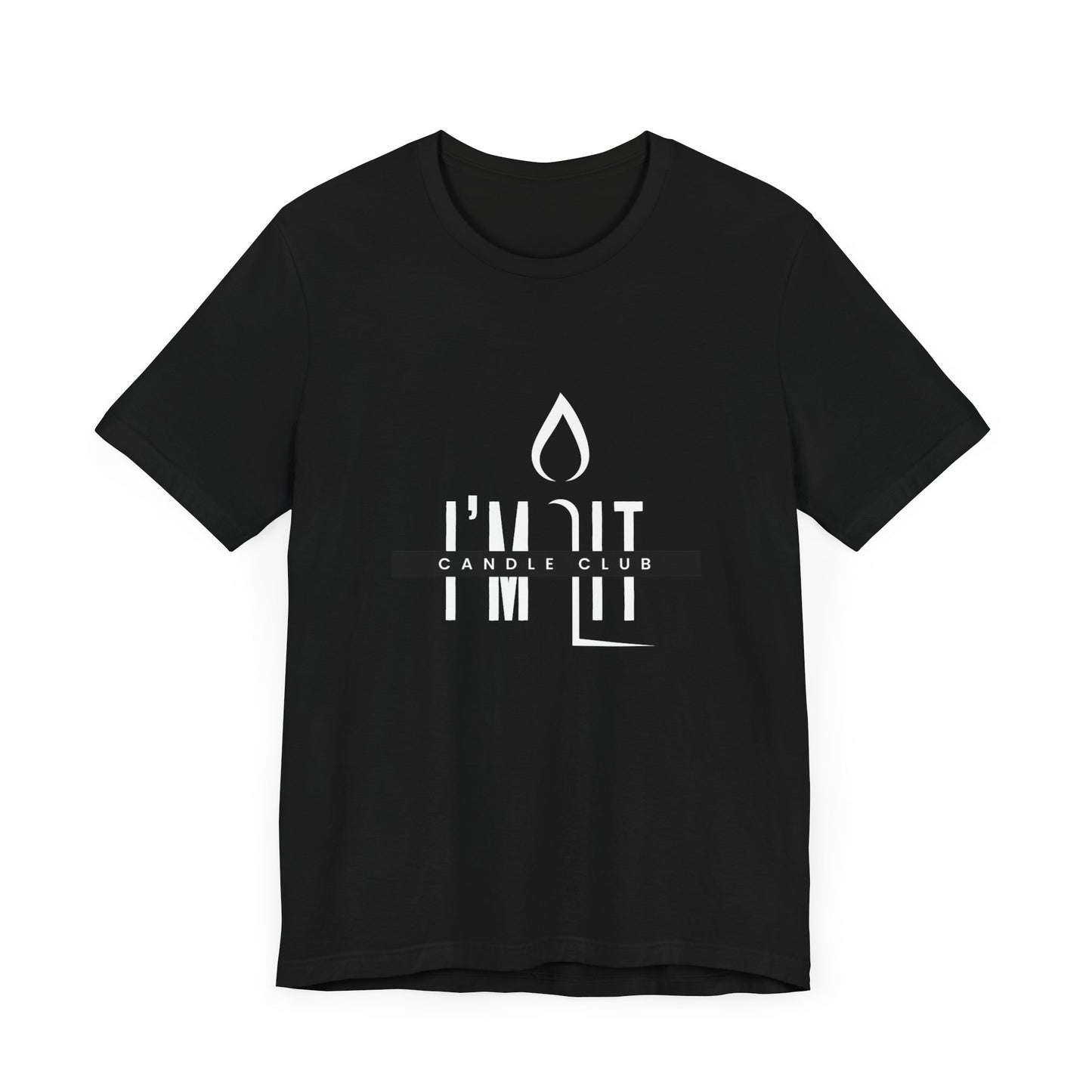 I'm Lit T-Shirt - 100% Airlume Cotton - Black & White | Knight Light Candles