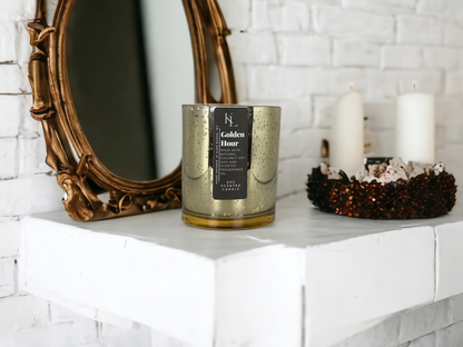 Golden Hour Wood Wick Candle | Coconut Soy Wax Candle