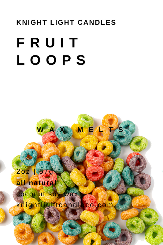 Fruit Loops Scented Wax Melts | Natural Coconut Soy Wax Melts | 2oz, 6pc