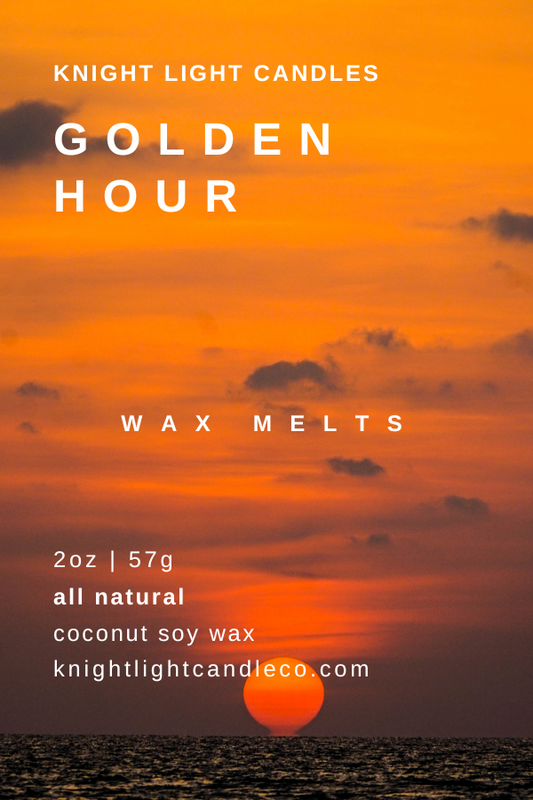 Golden Hour Scented Wax Melts | Coconut Soy Wax | Eco-Friendly Wax Melts