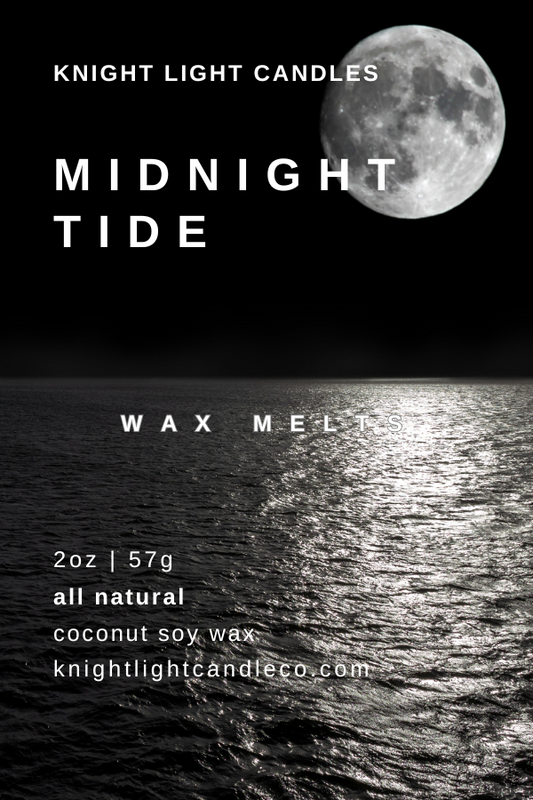 Midnight Tide Scented Wax Melts | Natural Coconut Soy Wax | 2oz, 6pc